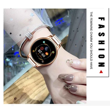 LIGE 2020. aasta Uus Smart Watch Daamid Südame Löögisagedus, vererõhk Teavet Meeldetuletus, Sport Veekindel Keraamiline Rihm smartwatch Naised