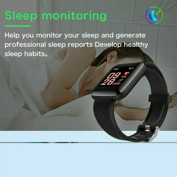116plus Smart Watch vererõhu Mõõtmine, Südame Löögisageduse Monitor IP67, Veekindel Nutikas Käevõru 1.3 tolline Ekraan