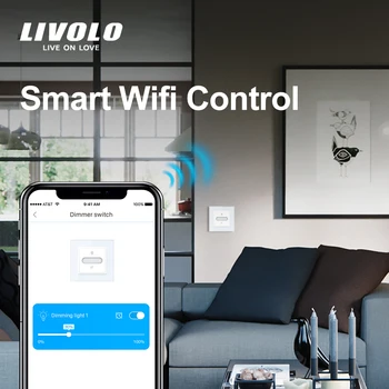 LIVOLO ELI standard, Smart Wifi Slaid 2Ways Touch Dimmer Lüliti,Reguleeritav Valgustus,Seitse Käiku Tahavaatepeeglid,google kodu alexa kontrolli