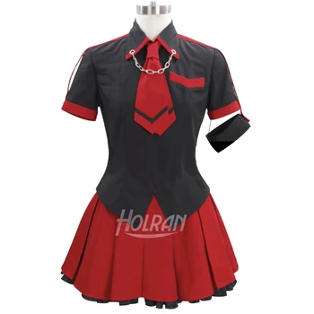 Õudus koomiks Anime Blood C cosplay kostüüm Kisaragi Saya VERE-C Halloween pool tops kleit ülikond, lips anime näita