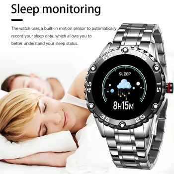 LIGE Terasest Bänd Smart Watch Meeste Südame Löögisageduse, vererõhu Monitor Sport Multifunktsionaalset Mode Fitness Tracker Veekindel Smartwatch