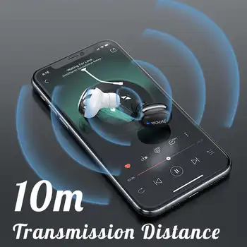 HOCO E54 Mini 5.0 Bluetooth Kõrvaklapid Ühe kõrva Peakomplekt Mono Kõrvaklappide 2 värv Laadimine USB Handsfree Stereo Earbuds