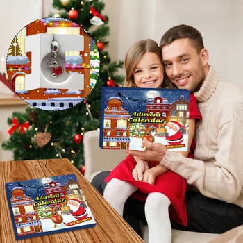 2020. aasta Jõulud Taimer Kalender Lastele 24 Päeva Jõulud advendikalender 24 Amuletid Käevõru, Kaelakee Komplekt Jõulud Kingitus