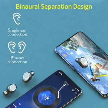 G6 Tws Bluetooth5.0 Peakomplekt 2 In1 Digitaalne Võimsuse Kuvamine Kõrvaklapid Audio Eardubs Intelligentne Müra Vähendamise Kõrvaklapid