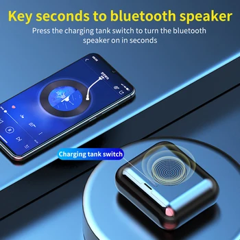 G6 Tws Bluetooth5.0 Peakomplekt 2 In1 Digitaalne Võimsuse Kuvamine Kõrvaklapid Audio Eardubs Intelligentne Müra Vähendamise Kõrvaklapid