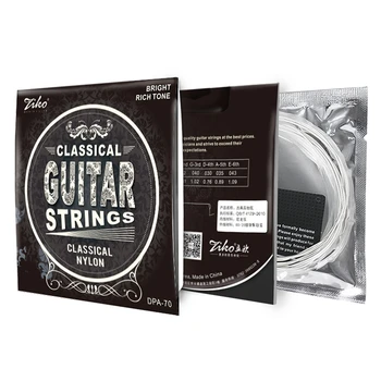Ziko Dpa-70 Klassikaline Kitarr Strings Nailon Core Hõbetatud Vask Haava Kõrge Pinge