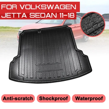 Volkswagen Jetta Sedaan 2011-2018 Auto Tagumine Pagasiruumi Boot Matt Veekindel Põrandamatid Vaip Anti Muda Sahtel Lasti Liner
