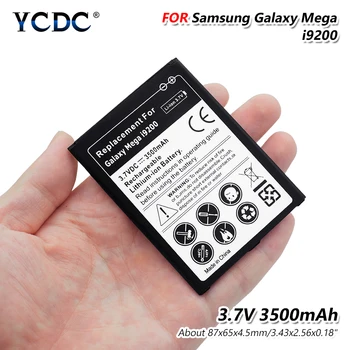 1TK 3500mAh 3.7 VDC Varu Li-ioon Aku Samsung Galaxy Mega 6.3 I9200 Üldine Laetav Liitium Patareid