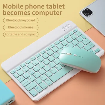 Klaviatuur Wireless Bluetooth Keyboard Mouse Set Kerge Kaasaskantav IOS Android Telefon, Tahvelarvuti, Arvuti Klaviatuurid Asukoht