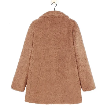 2020 Fliis Faux Fur Coat Sviitrid Cardigan Sügis-Talve Mantel Naistele Overcoat Palus Jakid Naine Chaqueta Mujer Femme Veste