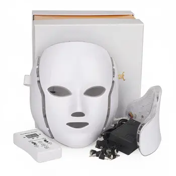 7 Värvi LED-Näo Mask Kaela Naha Noorendamine Nägu Hoolduse Ilu Anti Akne Ravi Naha Valgendamine Pinguta