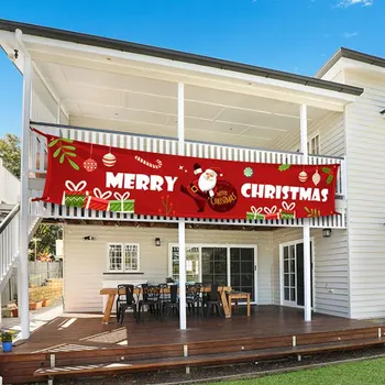 Santa Claus Väljas Banner Christmas Decoration Kodu 2020. Aasta Jõulude Kaunistused Navidad Noel Uus Aasta 2021