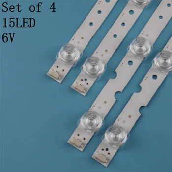 4tk/set LED-Taustvalgustuse Lampide ribad TCL 55F6 55L2 4C-LB5508-HR03J 55HR330M07B2/08A2 V2