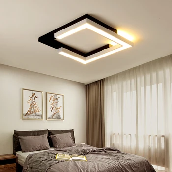 Kaasaegne LED-lühter väike-elutuba magamistuba köök, rõdu must ja valge ruudu valgustus laes lühter võistluskalendri