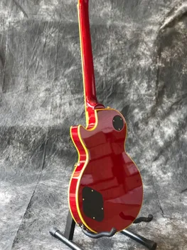Custom värv Sunburst Electric guitar,mahagon keha käsitöö gitaar,mee värvi.rosewood fingerboard guitarra