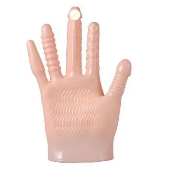 Vibreeriv Sõrme Sugu Kindad PVC Magic Palm Kliitori Tiss Stimulatsiooni Anal Flirt Massaaž Kindad Naissoost Masturbatsioon Kindad