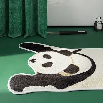 Loominguline Panda Kuju Vann Matt wc Ukse Matt Kodu Kaunistamiseks Põranda Matt, Pehme, Imav Non-slip Vannitoa Vaipa